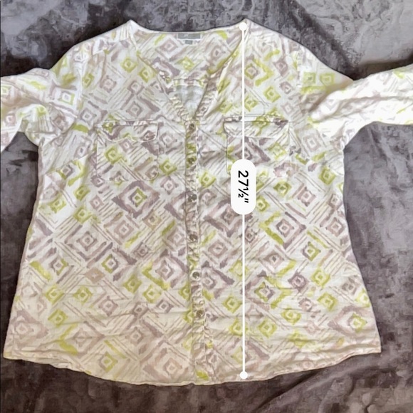 JM collection Aztec Print Top - Picture 8 of 8